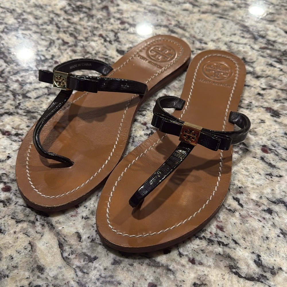 Toy Burch Bow Sandals 7.5